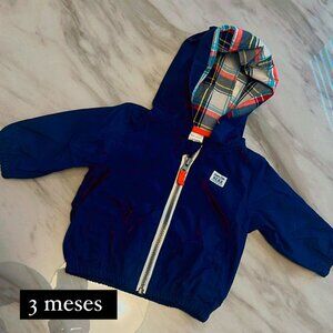 Carter's Waterproof Baby Jacket 0-3 Months, Dark Blue